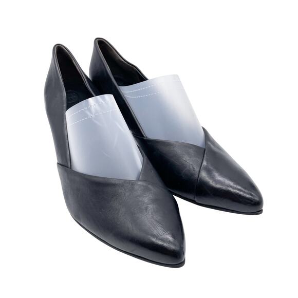 Paul Green Shoes - Paul Green Women's Black Leather Block Heel Dress Shoes Size UK 5, US 7.5